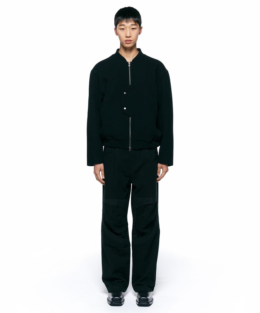 Insilence Uncover Virgin Wool Blouson Black