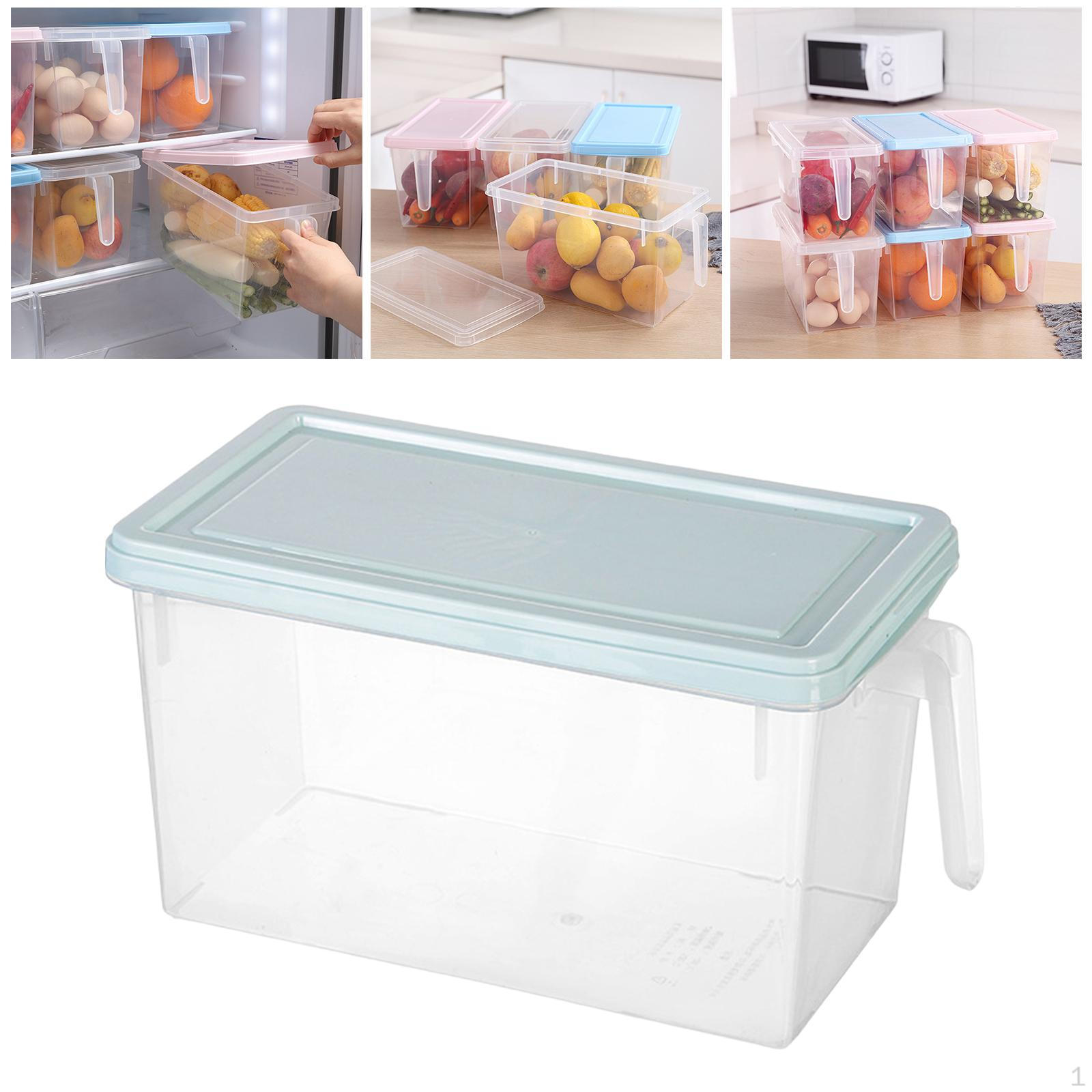 

Органайзер для хранения продуктов, кухонные коробки, коробка большой емкости, универсальный холодильник синий