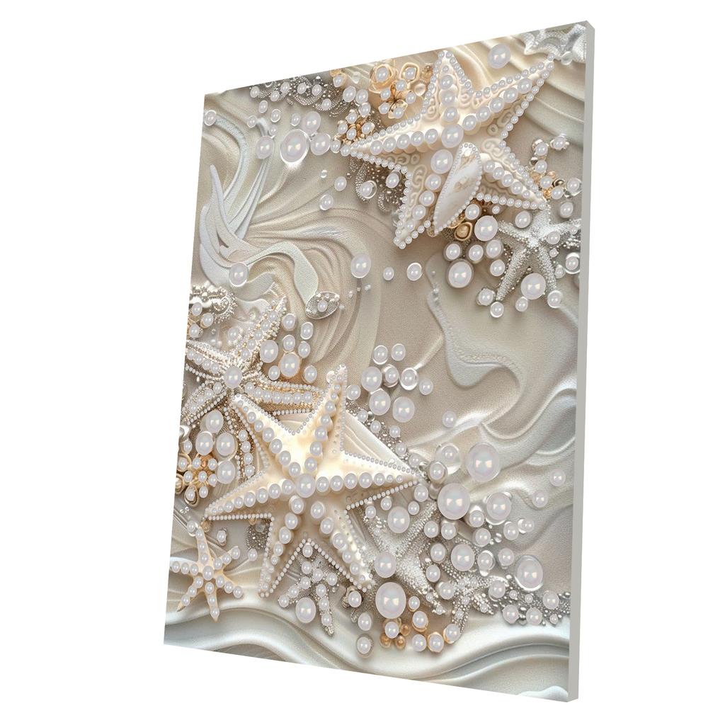 DIY Pearl Dot Painting for Adults Beginners Home Wall Decor Pearl Gem Paintings Picture Arts Craft With Frame 30x40cm