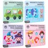 Non-Toxic New Magnetic Children'S Puzzle Early Education Cross-Border Face Changing Princess Dress-Up Sticker Cognitive Educational Toys