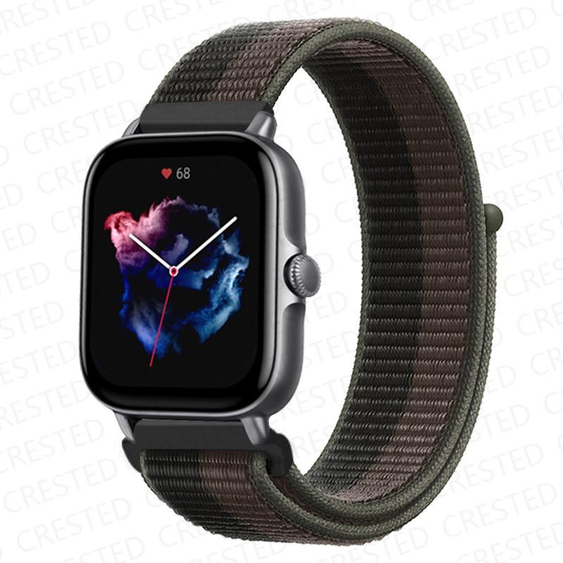 20mm 22mm Watch Band For Amazfit GTS/2/2e/4/3/mini GTR 4/2/3/Pro 47mm stratos 3 Nylon Bracelet pulseira correa Amazfit bip strap