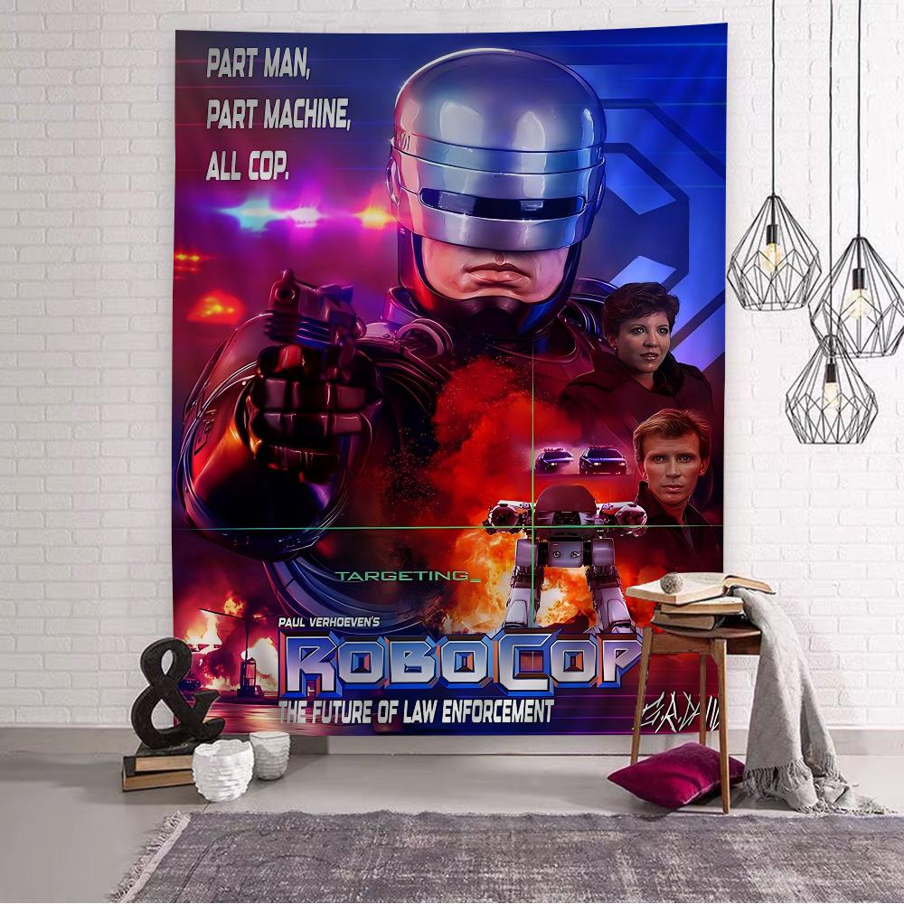 Alter Film Robocop DIY Wandteppich Kunst Science-Fiction Zimmer Heimdekoration Wandkunst Dekor