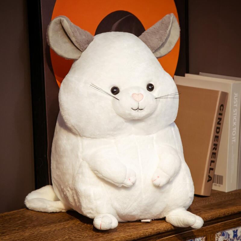 

35/45cm Cute Hamsters Stuffed Doll Grey White Mouse Plush Gentle Guinea Pig Xmas Present great for daily use perfect for gifting 35cm белый