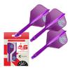Target Japan LIMITED EDITION JPN ORIGINAL PURPLE X BLUE LOGO Shape Intermediate Flights and Flight Set Professional Darts Accessories K-FLEX (No. 6)