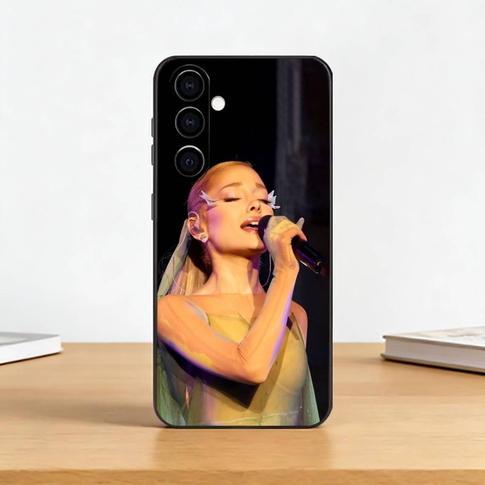 Ariana G-Grande Singer Phone Case For Samsung Galaxy A73,A72,A71,A70,A53,A52,A51,Others Soft Black Cover