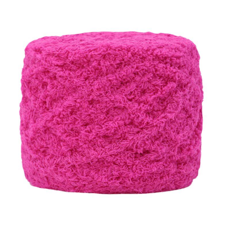 Dreifädiges Korallenfleece Flauschgarn für handgestrickte Chunky Schals und Handtücher