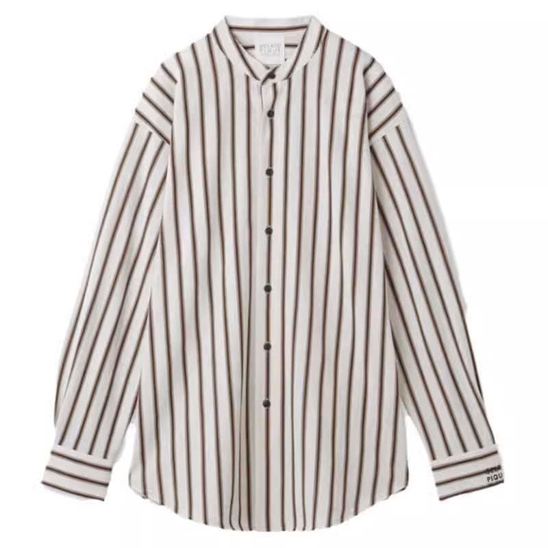 

Gelato Pique Unisex Striped Shirt PUCT231244 BRW (M-L)