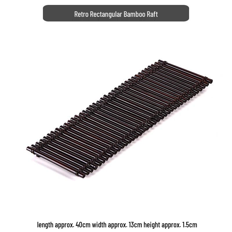 

TLAKEHO Japanese Style Bamboo Woven Tea Tray