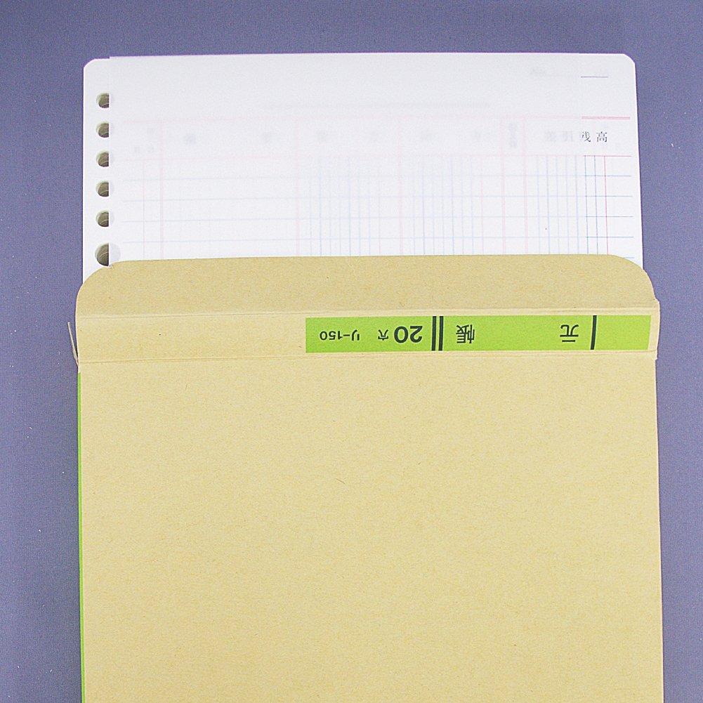 Kokuyo 20 100 Three-Color Loose-Leaf Ledger, A5, Holes, Sheets, Li-150