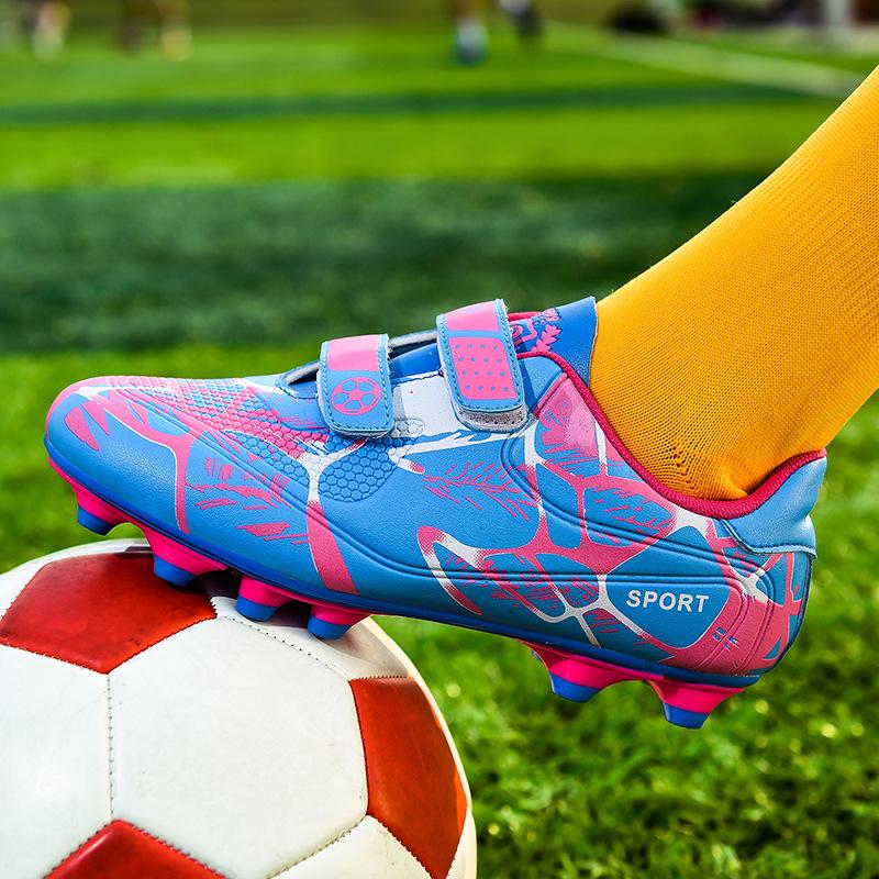 Kids' Studded Velcro Football Shoes for School and Outdoor Training