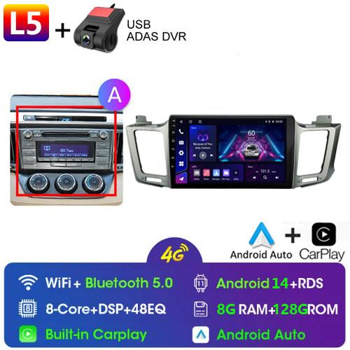 For Toyota RAV4 Rav 4 XA40 2012 - 2018 Android Car Radio Multimidia Video Player Navigation GPS Carplay Touch Screen Auto Stereo