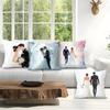 4pcs Setwedding Anniversary Gift Cushions Pillowcase Polyester Cushion Cover Throw Pillow Pillowcover Home Car Sofa Decor