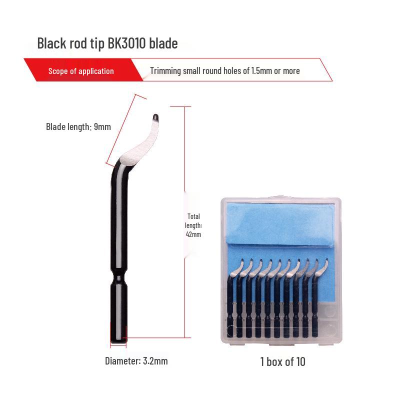 Plastic Handle Deburring Scraper Tool with Stainless Steel BS1010 Chamfering Blade 1018