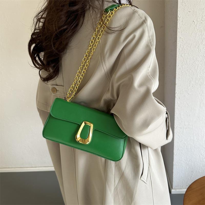 Fashion chain small square bag women's new trend simple shoulder bag casual personality women's messenger bag bag