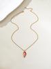 Colorful Irregular Heart Necklace: Unique Vacation-Style Drip Glaze Design