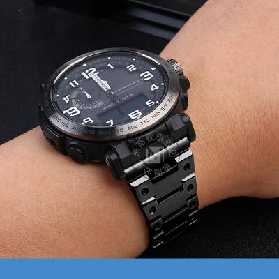 23mm 24mm Feinstahl-Uhrenarmband für Casio PROTREK PRG-600 / 650 / 6600 / 30 / 50 / 60 / 70 modifiziertes Armband Armband Armband