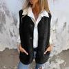 Autumn and Winter Women's Lamb Fleece Polar Fleece Button Vest Jacket Vest Jacket