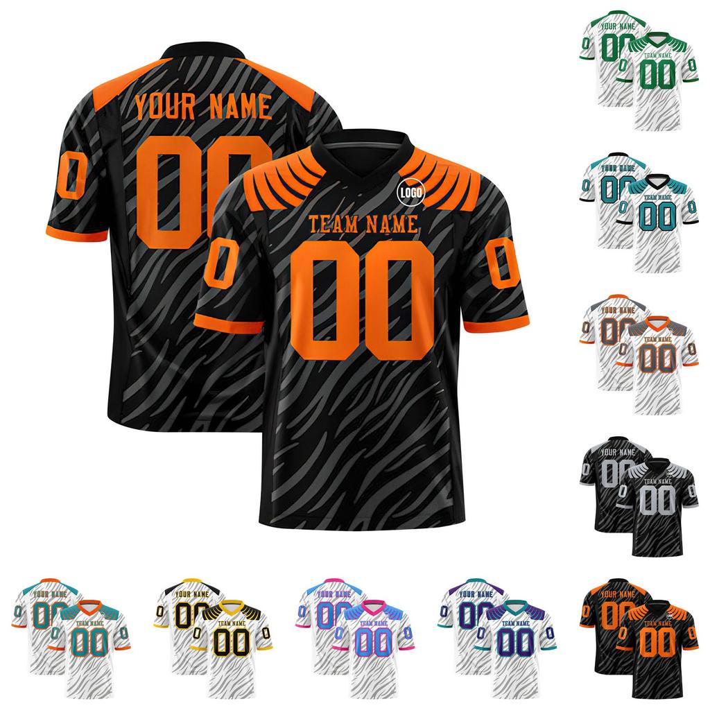 Custom Football Jerseys Personalized Printed Team Name & Number Sports Uniform For Men Women Youth