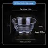 Disposable Round Clear Plastic Food Bowls