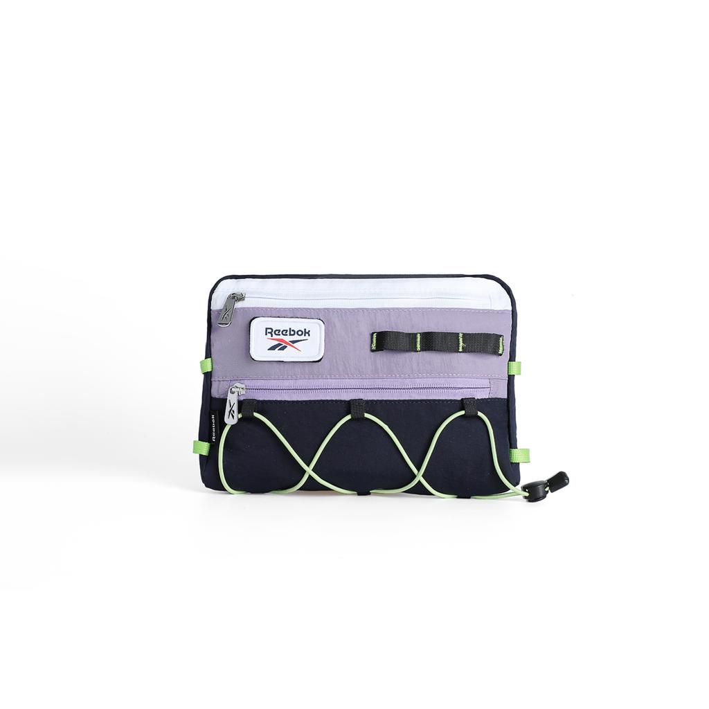 Reebok Fabric Crossbody Bags Unisex Night Shadow Purple/Stone Gray Green RB250629M
