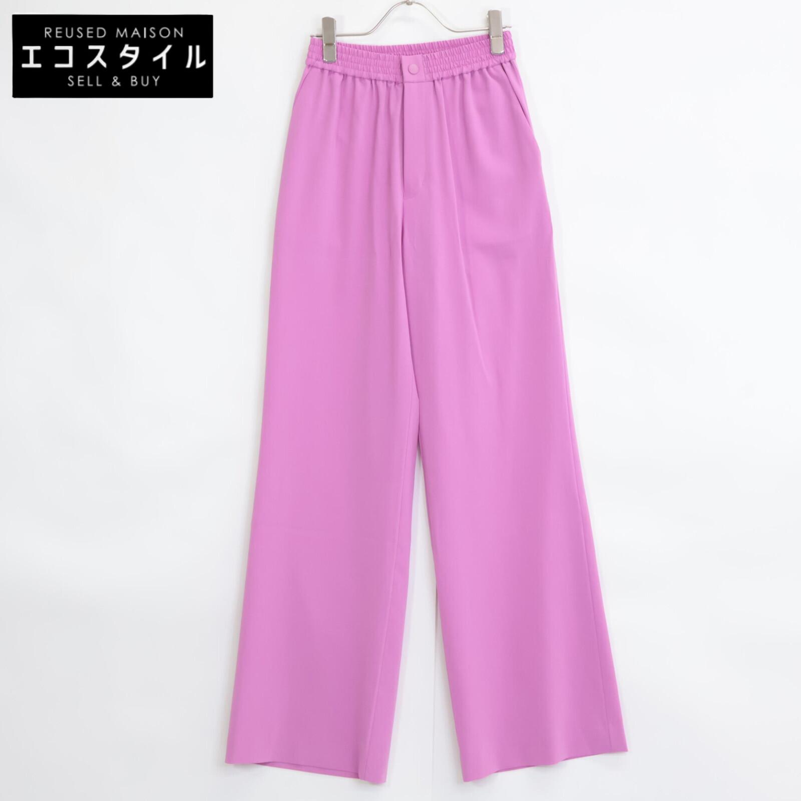 

HYKE United Arrows Special Order 13332-2201 Pink Snap Button Zip Fly Easy Straight Pants Bottoms 1 pinkUsed