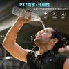 Wireless Bluetooth Sports Earphones with LED Power Indicator, 75 Hours Playtime, Noise Cancelling Headset, IPX7 Waterproof for Workouts and Running