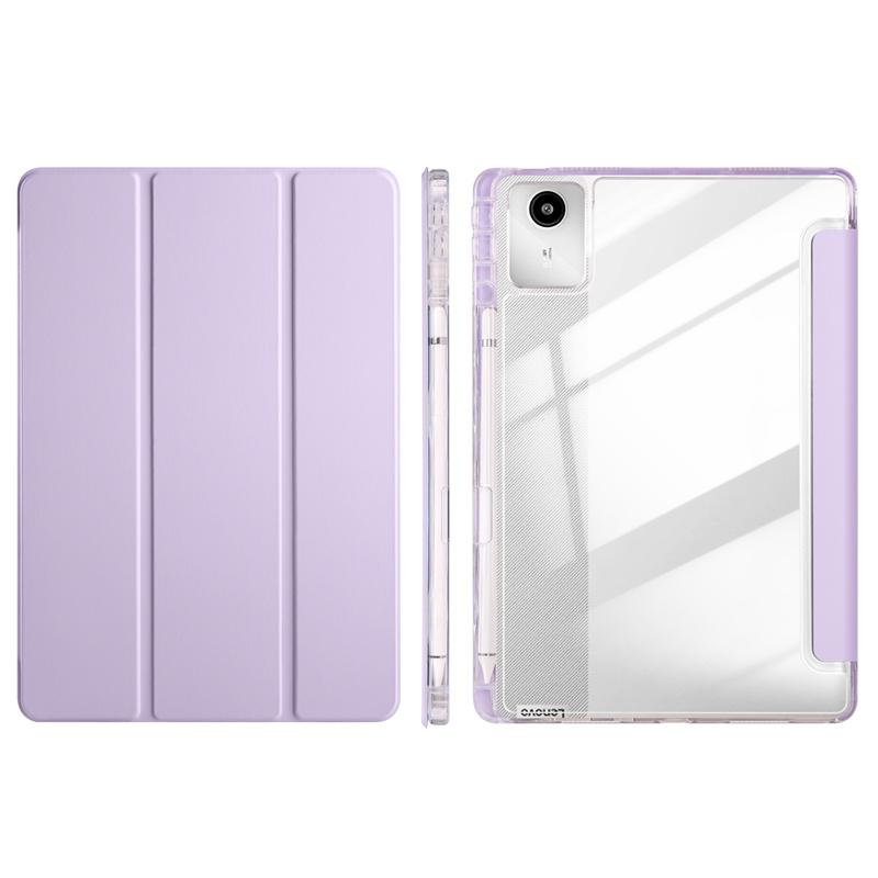 For Lenovo Tab M11 Case with Pencil Holder Acrylic Clear Back Hard Cover For Xiaoxin Pad Lenovo m11 Case tb330fu tb331fc