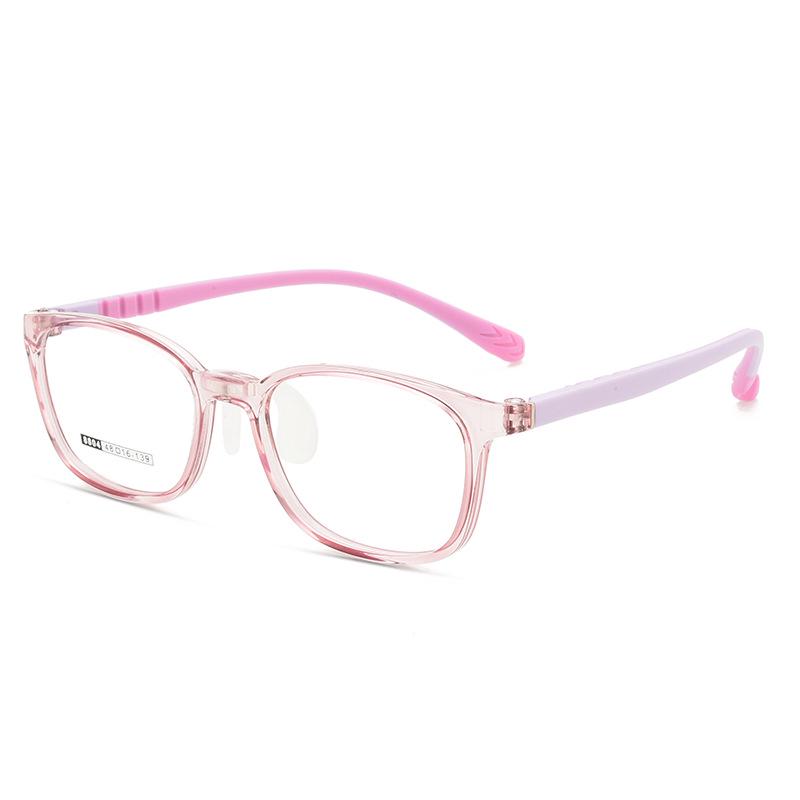 Teenager's Silicone Glasses Frame with Soft Nose Pads - No Pressure Design for Myopia