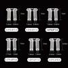 100Pcs 7Mm/2.2Mm Length Rimless Glasses Double Rubber Plug Lock Buckle For Prescription Glass Glasses Equipment Accessories