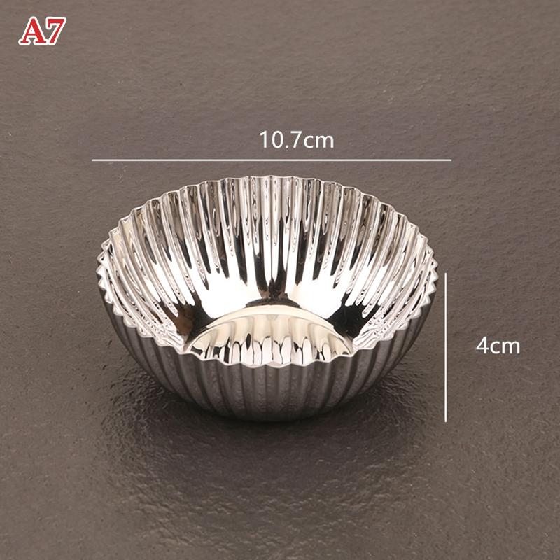 Stainless Steel Dessert Cup Ice Cream Cups Salad Goblet Retro High Base Bowl For Fruit Yogurt Snack Dish Bar Dinnerware