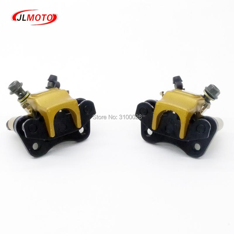 1 Pair 110mm Left/Right Brake Calipers Fit For 50cc 70cc 110cc engine Electric DIY Kids Quad ATV UTV Go kart Buggy Scooter Parts