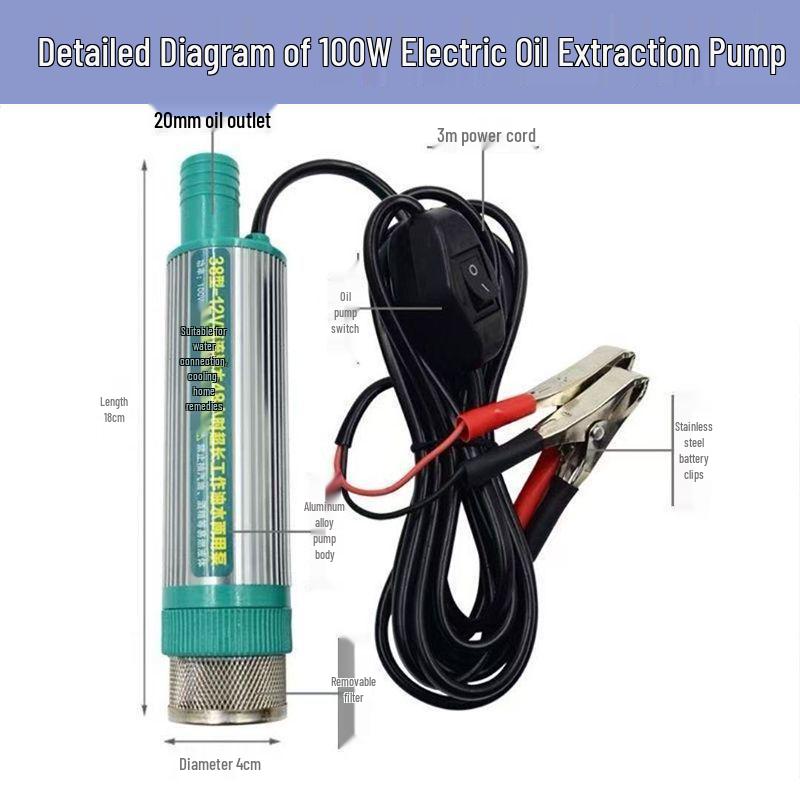 38-Type Electric Oil and Water Pump 12V/24V/220V for Diesel, Alcohol, and Urea Extraction