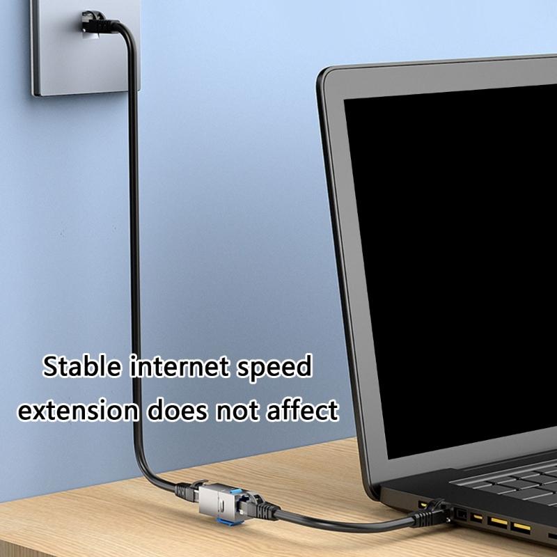 RJ45 Ethernet Coupler 10Gbps High Speed Transmission LAN Cable Extender Electromagnetic interference Shielded For Wall Plate And Patches Panel