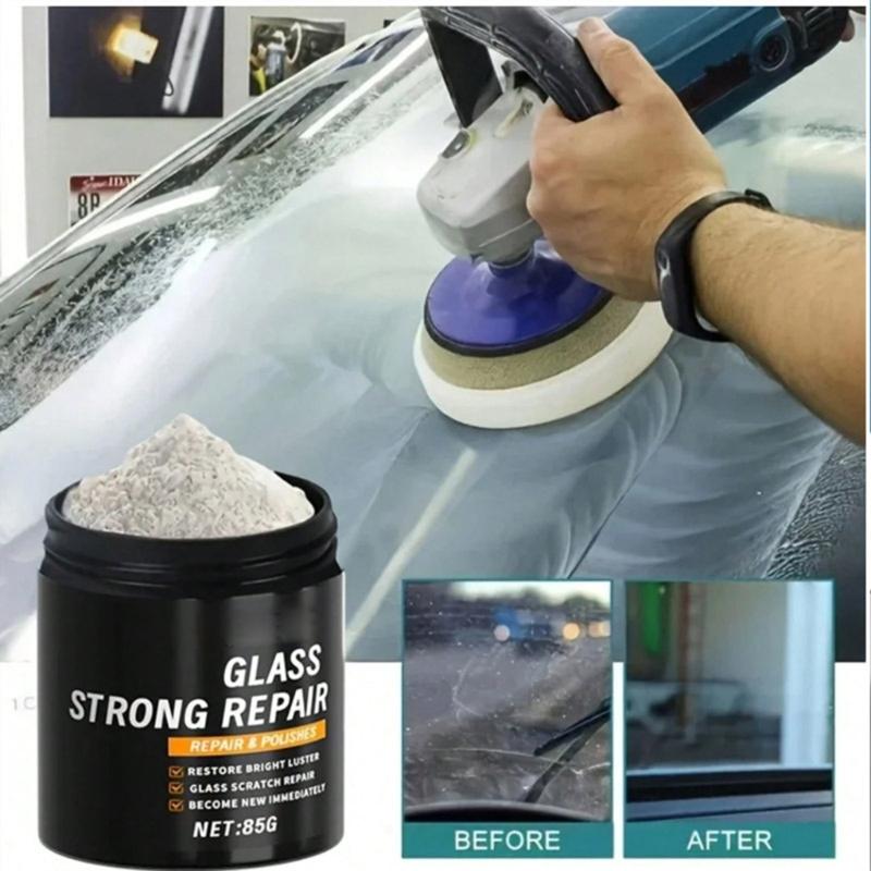 Fine Glass Restoration Powder Eliminates Microscopic Scratches Multiple Surfaces Applicator Auto Care Polishing Powder