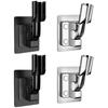 2pcs Shower Head Holder Self-sticking Adjustable Shower Head Holder Handheld Shower Wall Bracket Home Improvement Tools