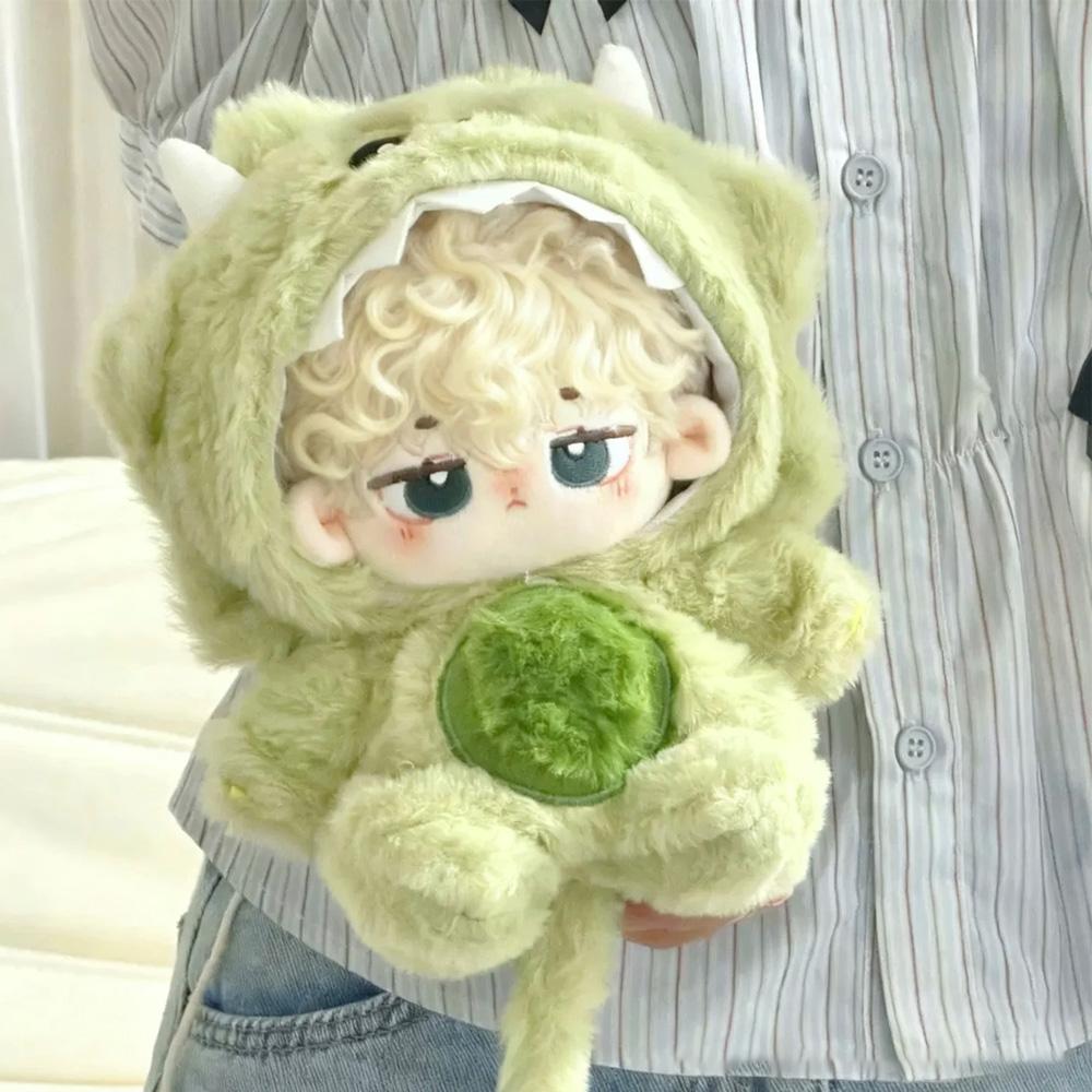 

20cm Plush Doll Clothes – New Animal Series Fluffy Bunny Hooded Jumpsuit Cute Winter Outfit for Doll, Kawaii Gift, Not Dolls