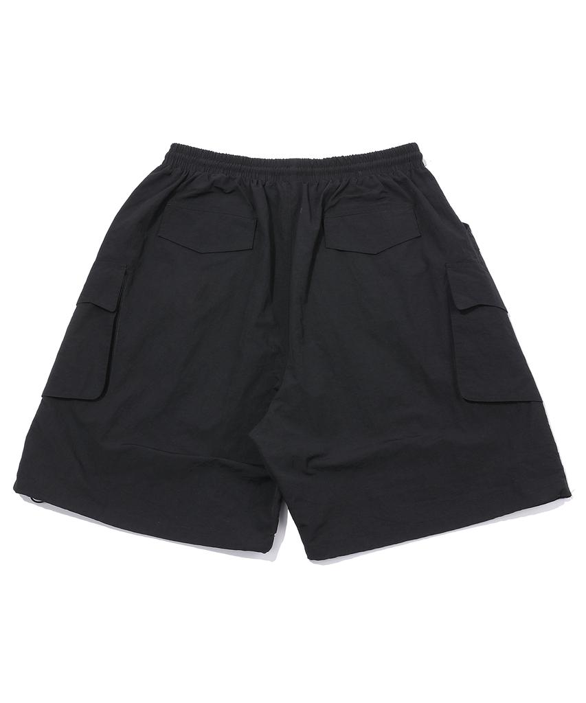 Compagno Bermuda Cargo Nylon Pants Black