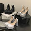 Woman's Shoes 2026 Fashion Round Toe Women Pumps Designer Platform Square Heels Party Dress Shoes High Heels Zapatillas De Mujer