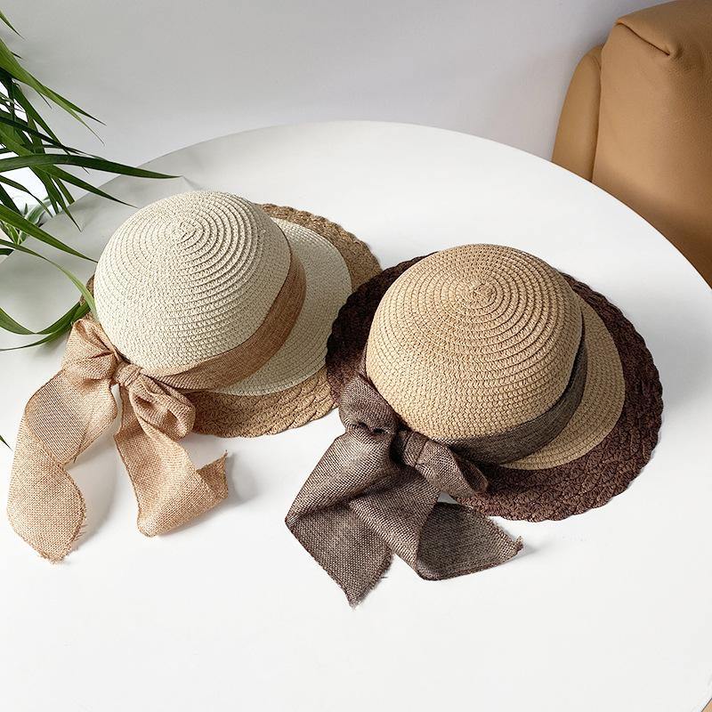 Versatile Style Hat Straw Woven Exquisite Brim Womens Hatscaps Sunshade