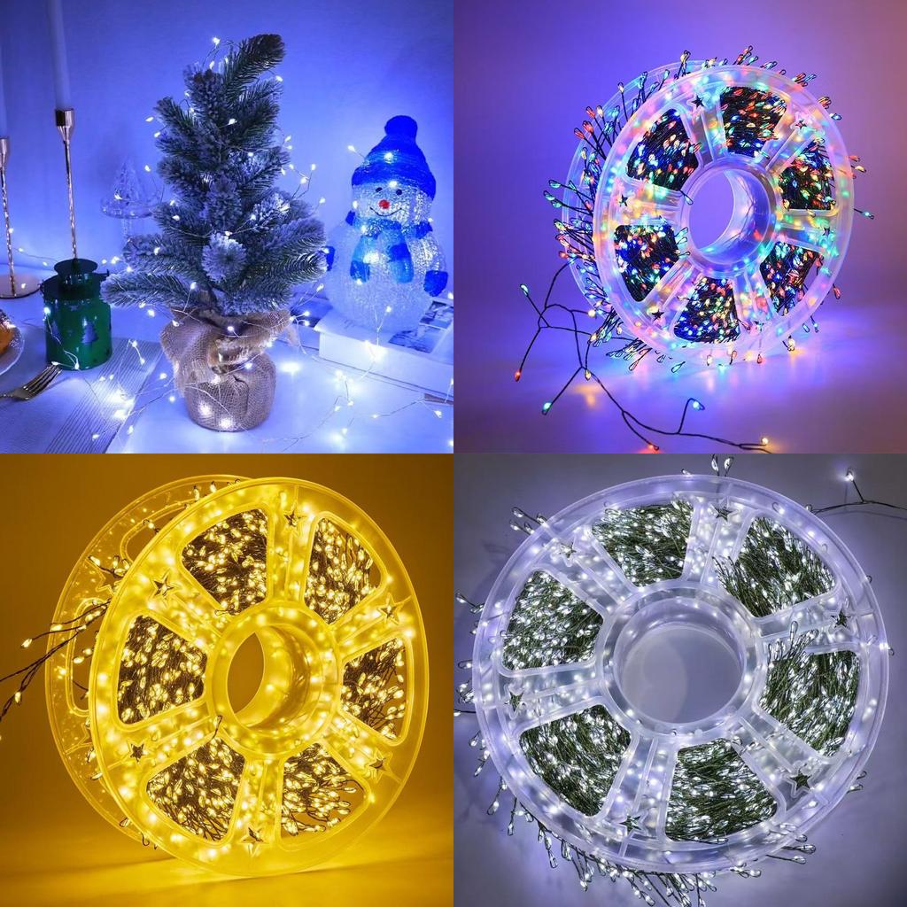 Firecracker Copper Led Wire Light String Green Outdoor Holiday Supplies Garden