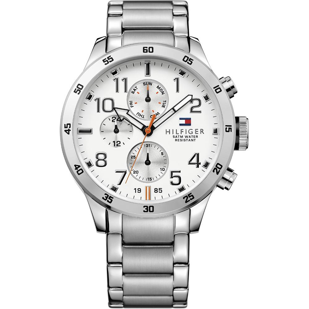 

Tommy Hilfiger Trent White Dial Silver Stainless Steel Bracelet Men s Quartz Watch 1791140 белый