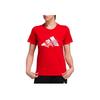 Adidas Cny Series Sports Theme Printed American Vintage Crew Neck Short Sleeve T-Shirt Women Tops Light-Crimson GP0706