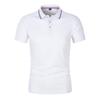Unisex Anti-Pilling, Colorfast Polo Shirt with Lapel and Short Sleeves, Made from Combed Silk Cotton, Customizable with Logo.
