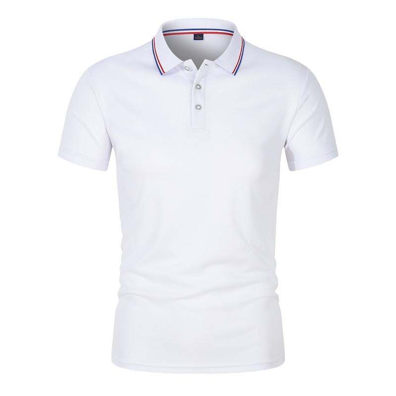 Unisex Anti-Pilling, Colorfast Polo Shirt with Lapel and Short Sleeves, Made from Combed Silk Cotton, Customizable with Logo.