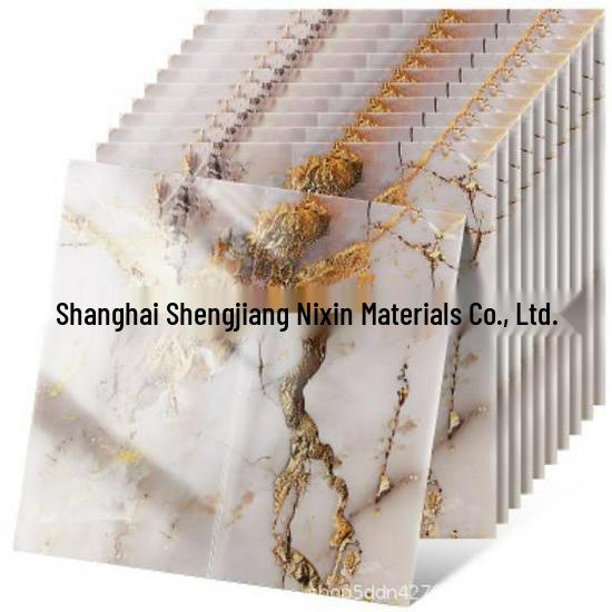 Marble-Look Self-Adhesive Waterproof Wallpaper Tile, 30x30 cm, Ideal for Dorms