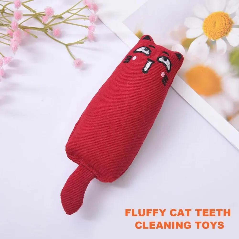 Catnip Toy Cats Product Rustle Sound For Pets Cute Cat Toys For Kitten Teeth Grinding Cat Plush Toy Thumb Pillow Pet Accessories