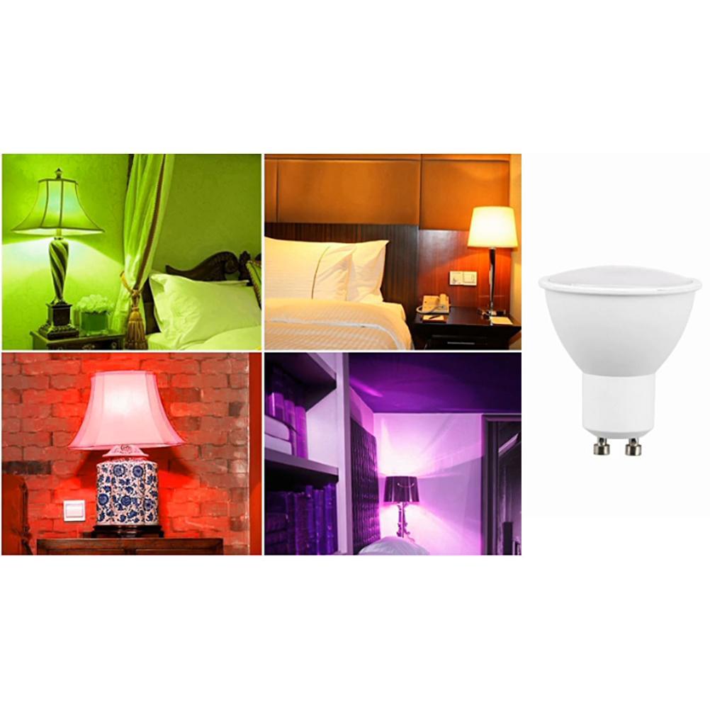 RGBW GU10 LED Zmieniająca Kolor Reflektor 2 Tryby Oświetlenia 3 W Żarówka LED RGB Z Pilotem Pamięć