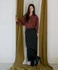 Poeteuseoul Double Button Check Blouse_Wine