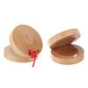 1 Pair of Wooden Castanets Kids Education Wood Finger Clappers Percussion Musical Instruments