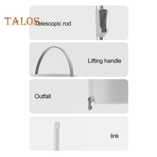 Mop s výsuvnou rukojetí Rotační mop z mikrovlákna Mokré suché podlahy Mop Sada kbelíků Mop pro snadné čištění rohů